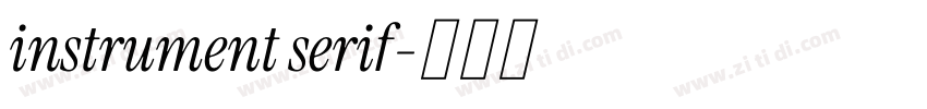 instrument serif字体转换 instrument serif字体转换